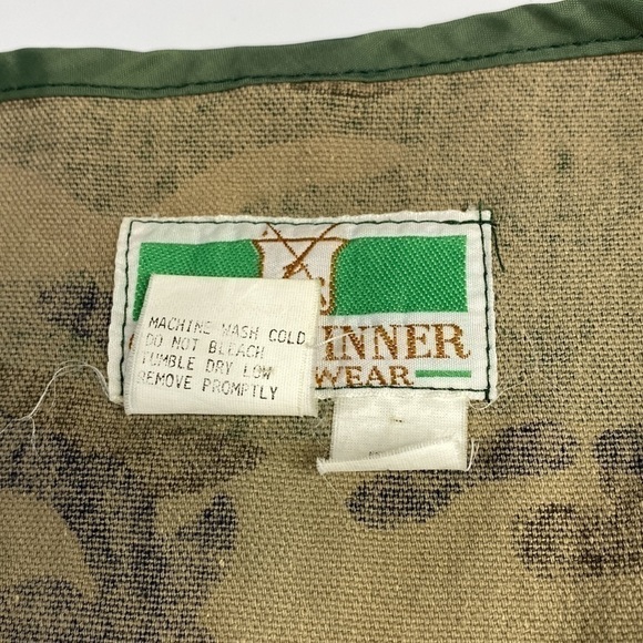 Vintage Game Winner Sportwear Camo Duck Hunting Vest Size Large - Picture 5 of 8